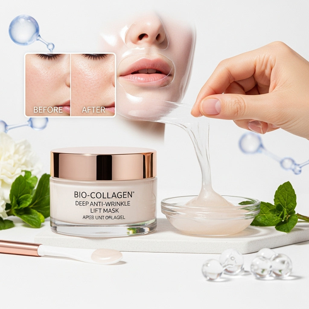 Bio-Collagen Deep Anti-Wrinkle Lift Mask – Hydrolysed Collagen Peel-Off Facial Mask