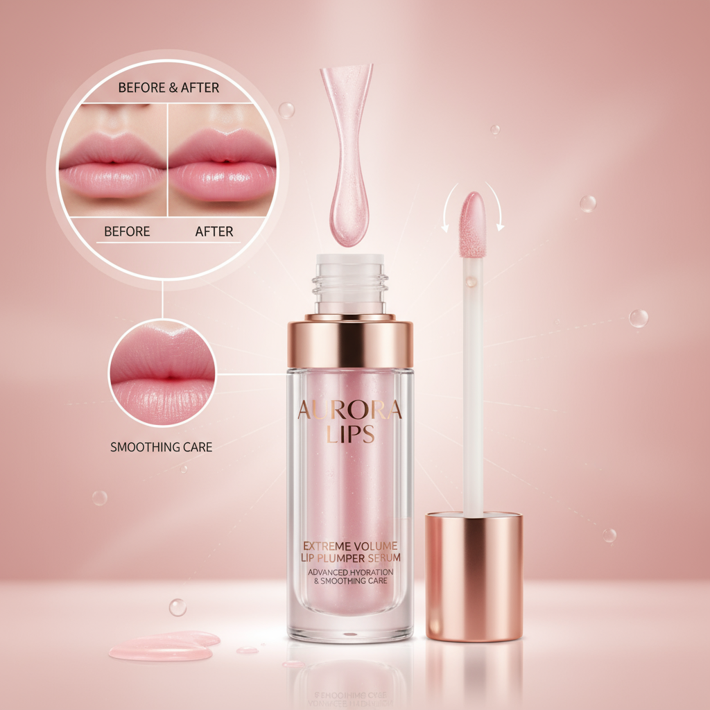 Extreme Volume Lip Plumper Serum – Advanced Hydration & Smoothing Care