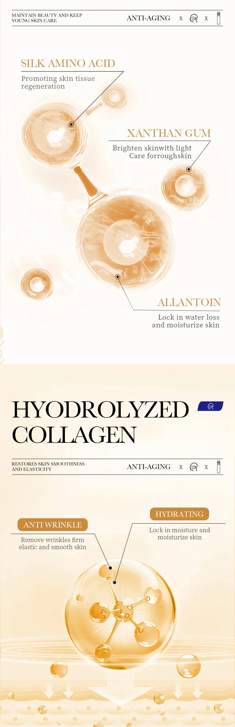 Sadoer Collagen Facial Serum & Lotion – Hydrating, Oil-Control & Refreshing Essence