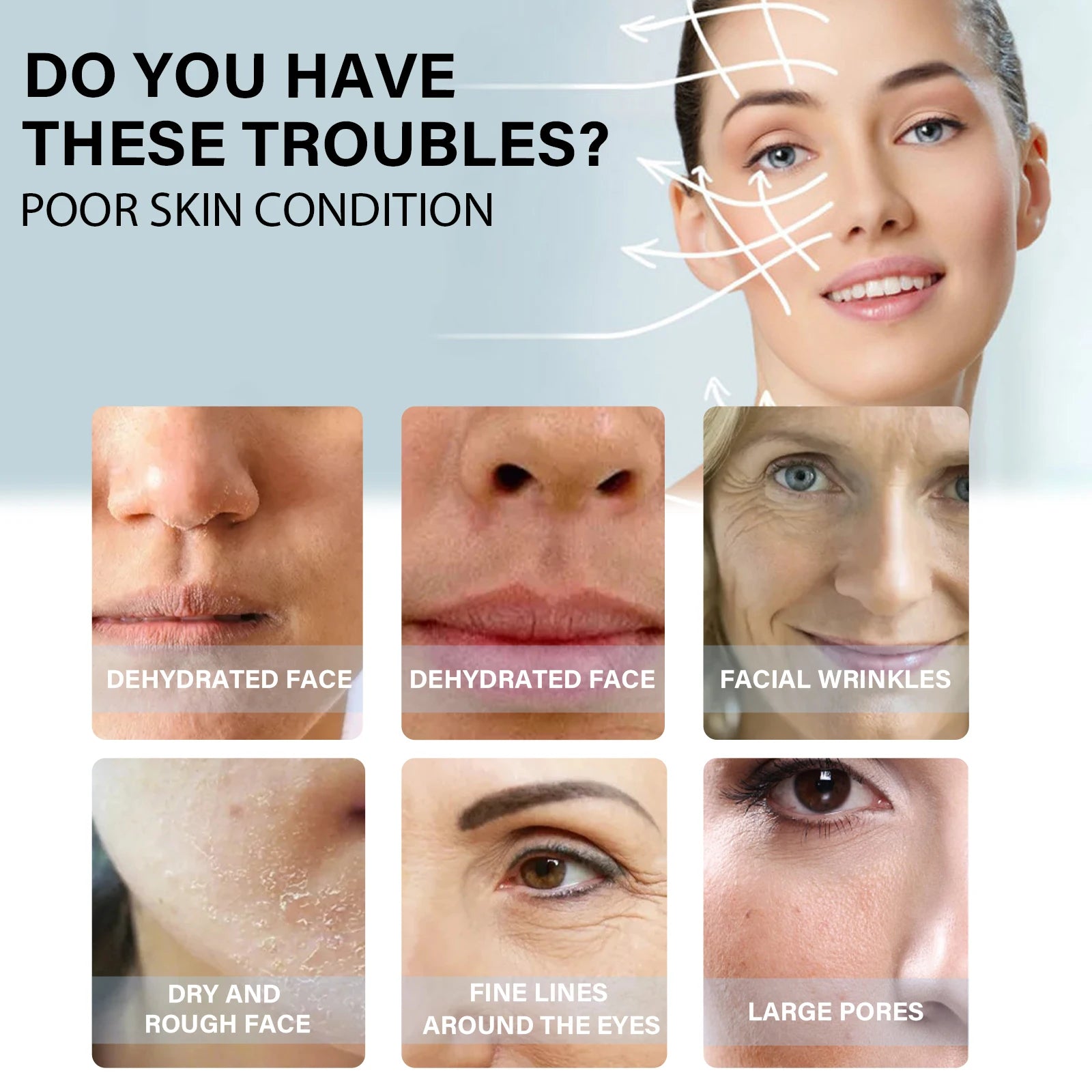 60-Piece Gold Protein Line Collagen No-Needle Facial Filler – Fade Wrinkles & Firm Skin Serum