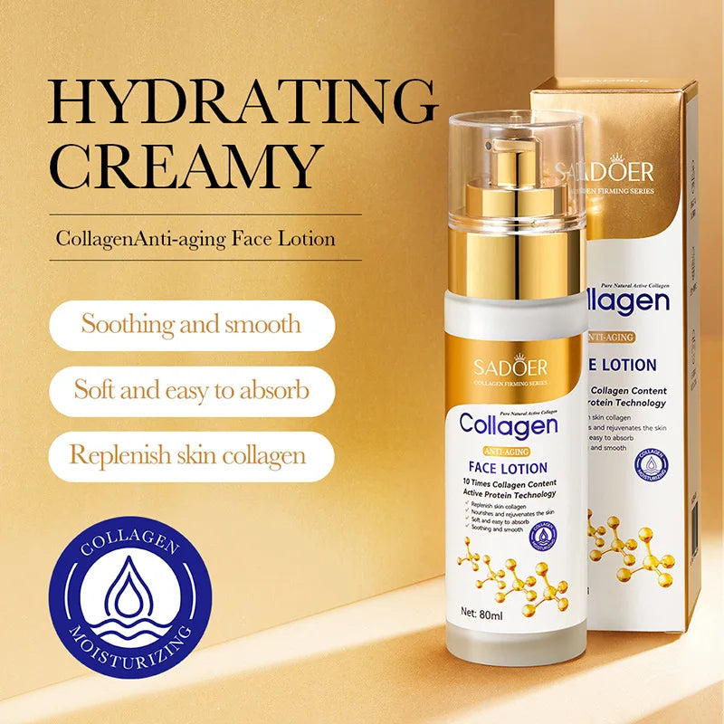 Sadoer Collagen Facial Serum & Lotion – Hydrating, Oil-Control & Refreshing Essence