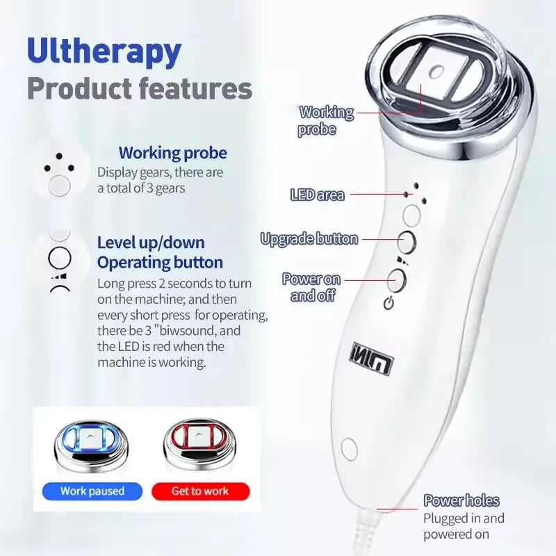 Mini HIFU Face Lifting Machine – Portable Professional Beauty Device for Women