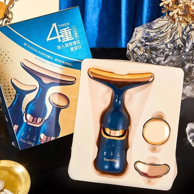 3‑in‑1 EMS Facial Lifting Device – Eye & Neck Massager for Anti-Ageing & Skin Firming