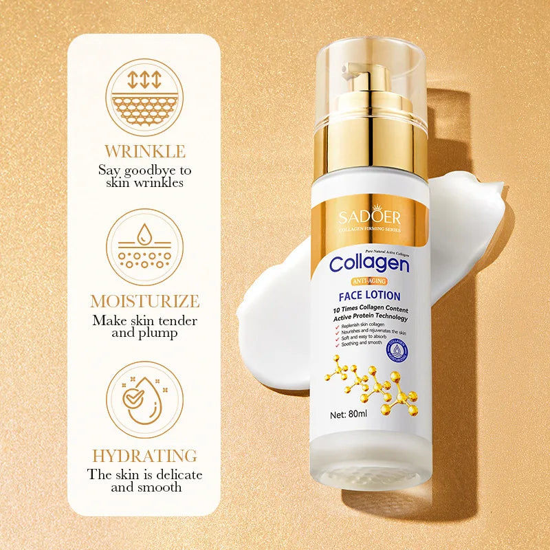 Sadoer Collagen Facial Serum & Lotion – Hydrating, Oil-Control & Refreshing Essence