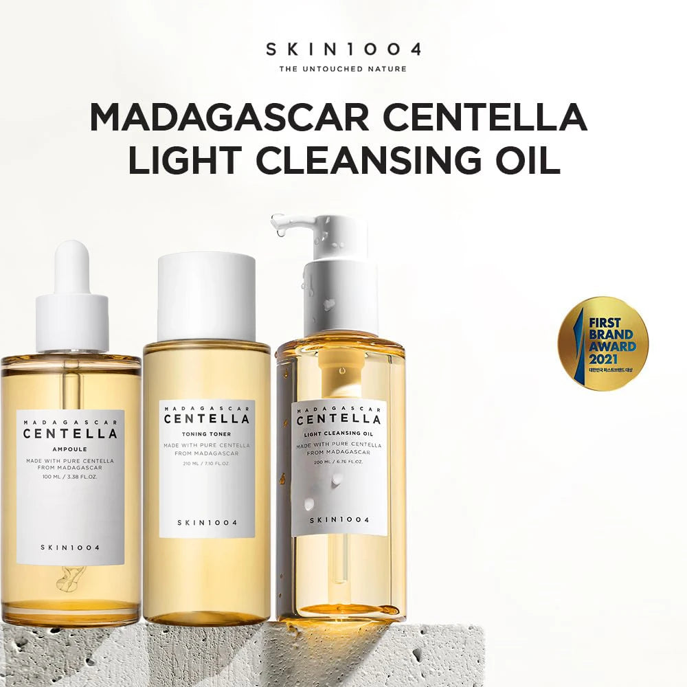 SKIN1004 3‑in‑1 Korean Skincare Kit – Centella Oil, Toner & Serum for Sensitive Skin