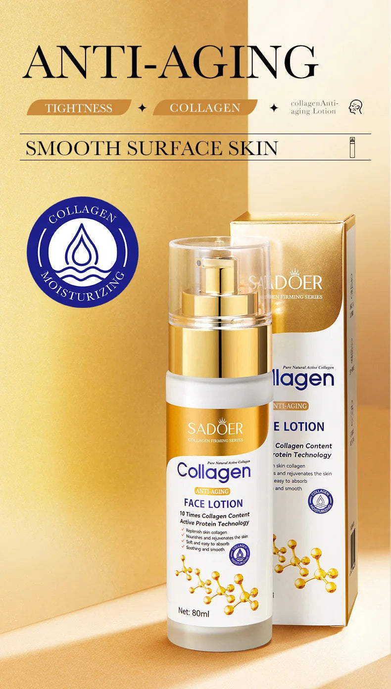 Sadoer Collagen Facial Serum & Lotion – Hydrating, Oil-Control & Refreshing Essence