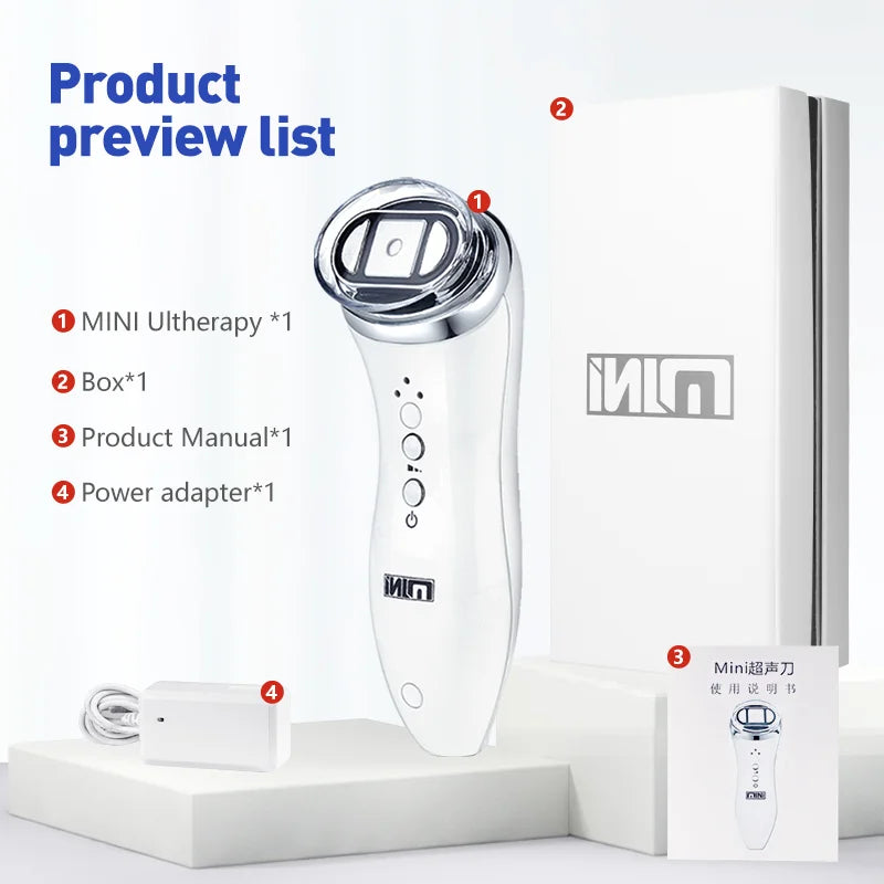 Mini HIFU Face Lifting Machine – Portable Professional Beauty Device for Women