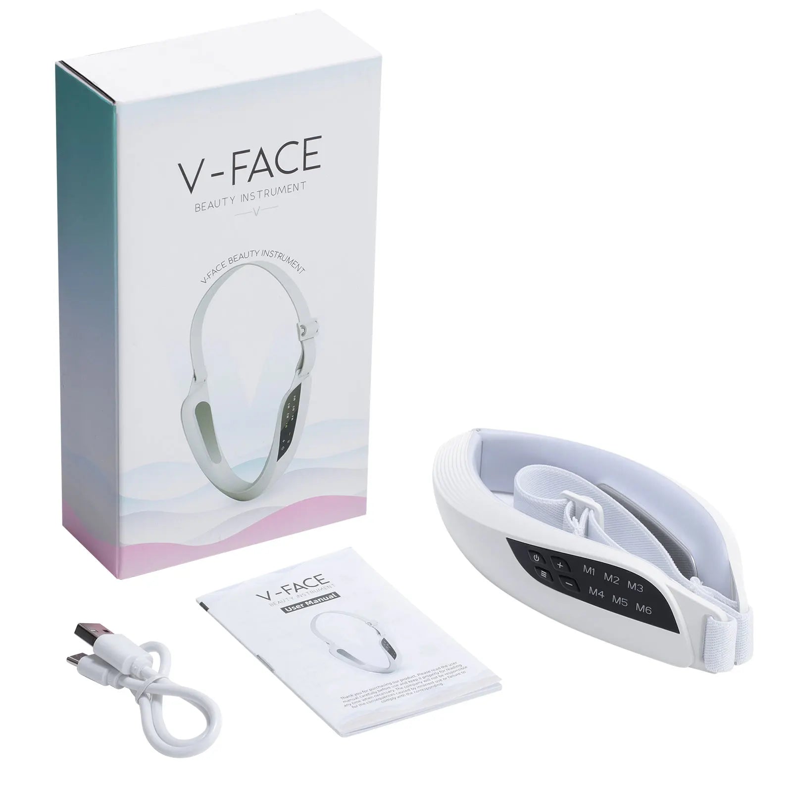 Electric Facial Lifting Device – 6 Modes, 8 Levels EMS Microcurrent Massager