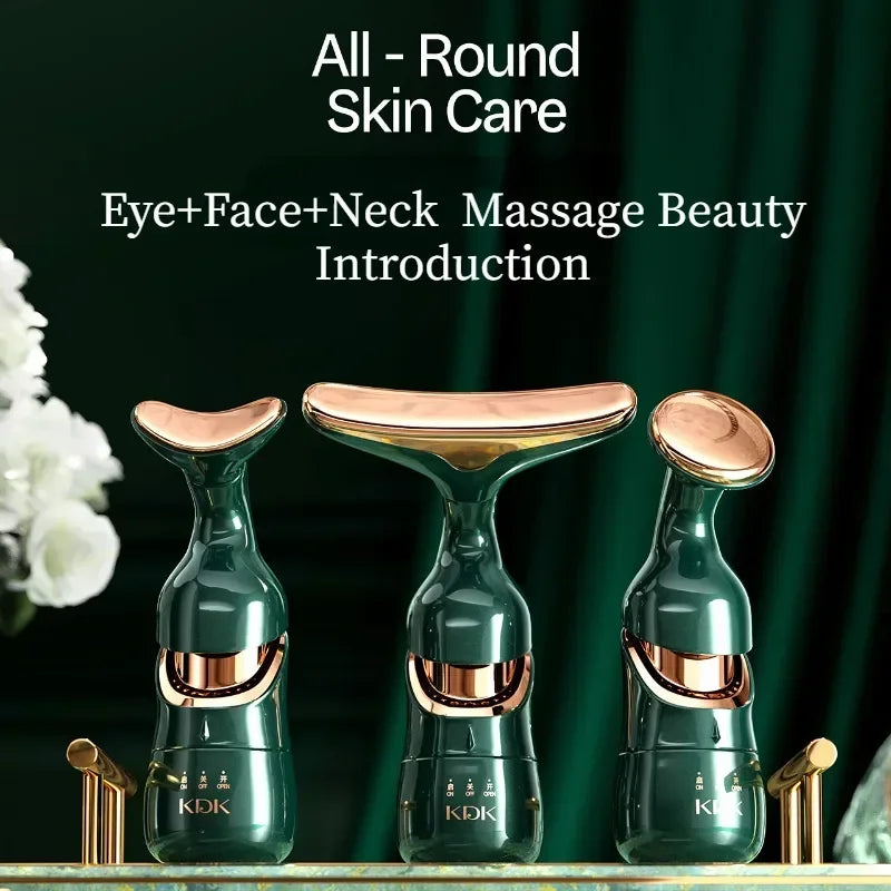 3‑in‑1 EMS Facial Lifting Device – Eye & Neck Massager for Anti-Ageing & Skin Firming