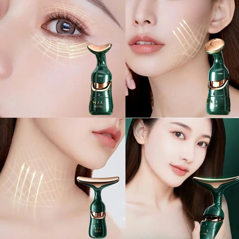 3‑in‑1 EMS Facial Lifting Device – Eye & Neck Massager for Anti-Ageing & Skin Firming