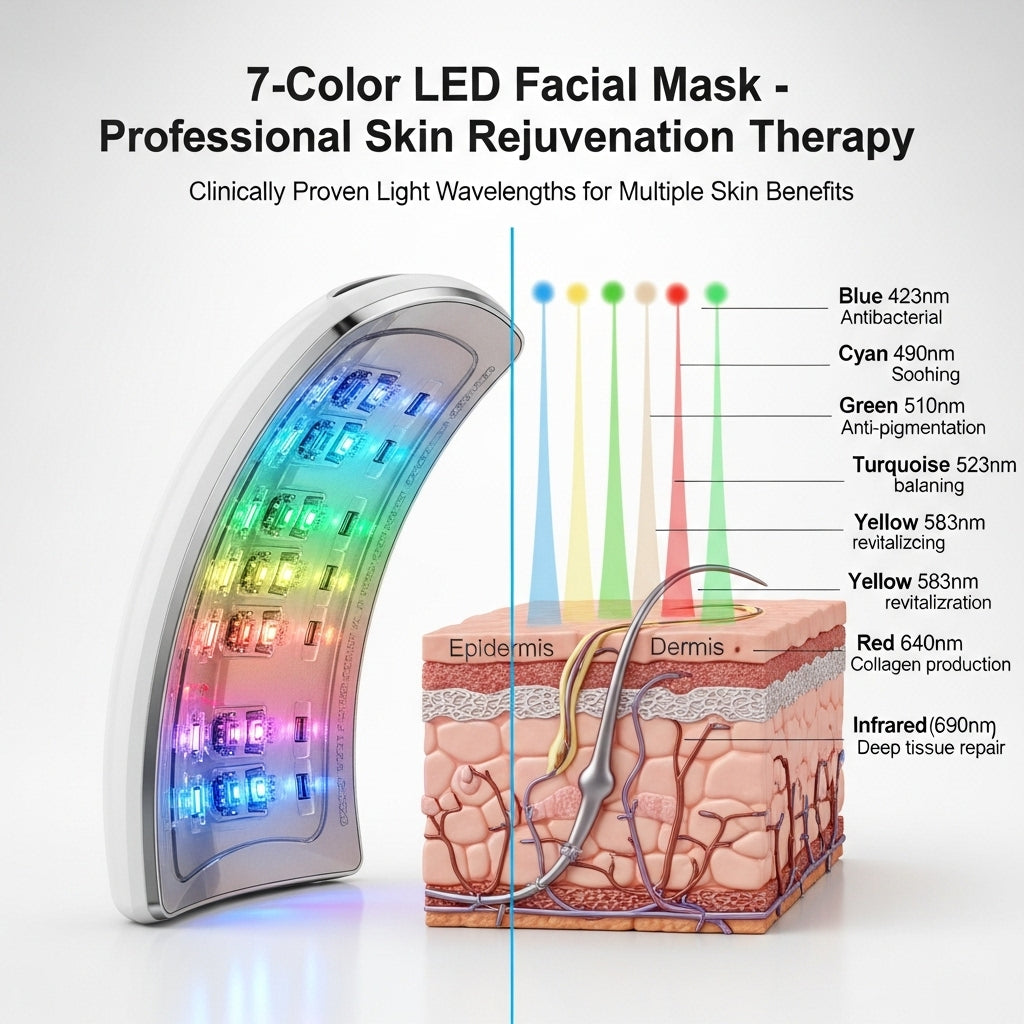 7-Color LED Facial Mask – Professional Skin Rejuvenation Therapy