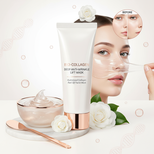 Bio-Collagen Deep Anti-Wrinkle Lift Mask – Hydrolysed Collagen Peel-Off Facial Mask