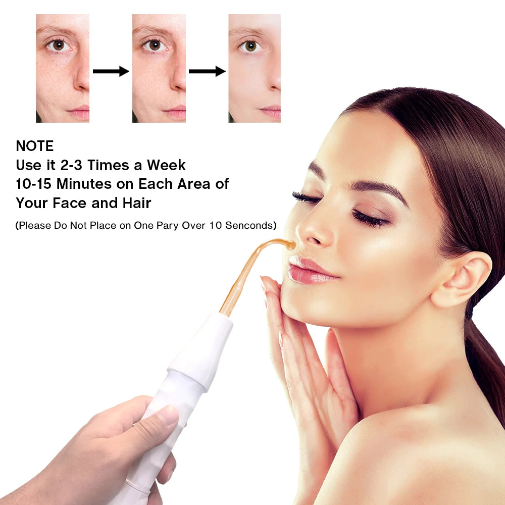 Portable High Frequency Skin Therapy Wand – Professional Facial & Hair Care Device