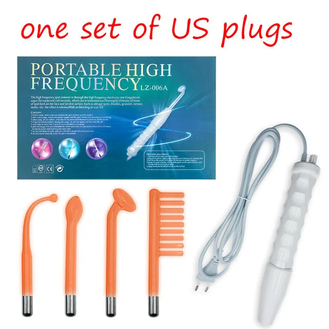 Portable High Frequency Skin Therapy Wand – Professional Facial & Hair Care Device