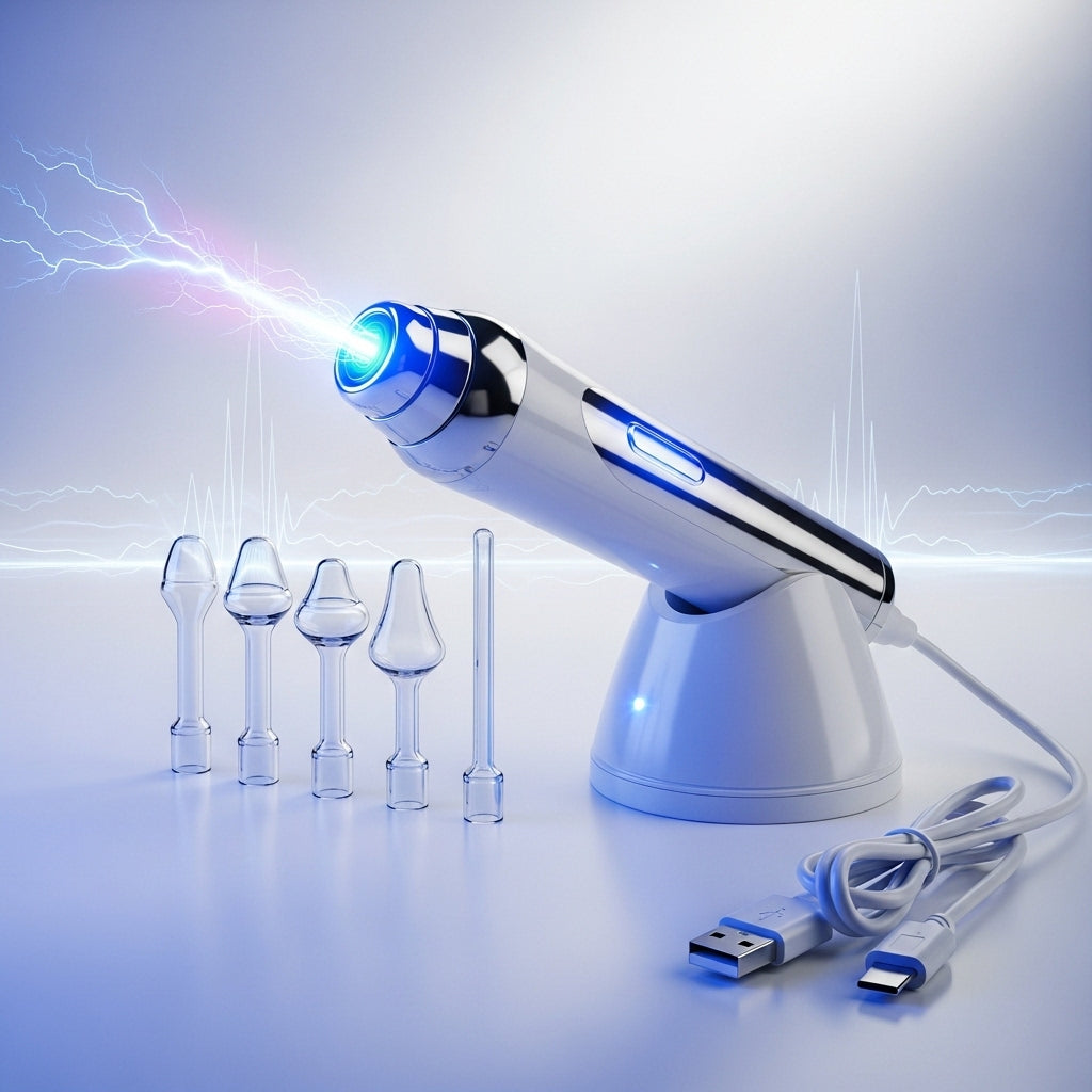 Portable High Frequency Skin Therapy Wand – Professional Facial & Hair Care Device