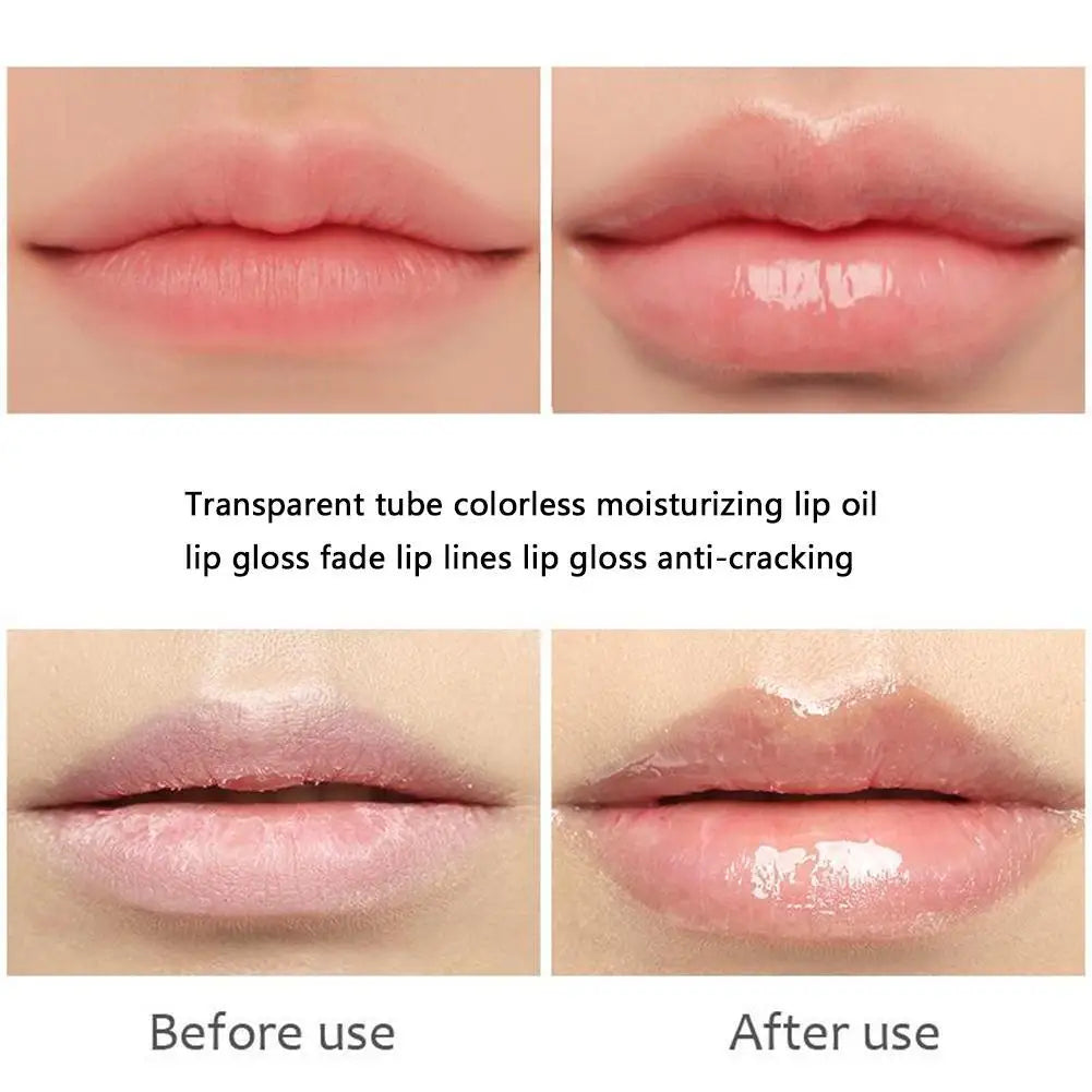 Transparent Moisturising Lip Oil – Soft Tube Hydration & Anti-Fine Lines Treatment 18ml