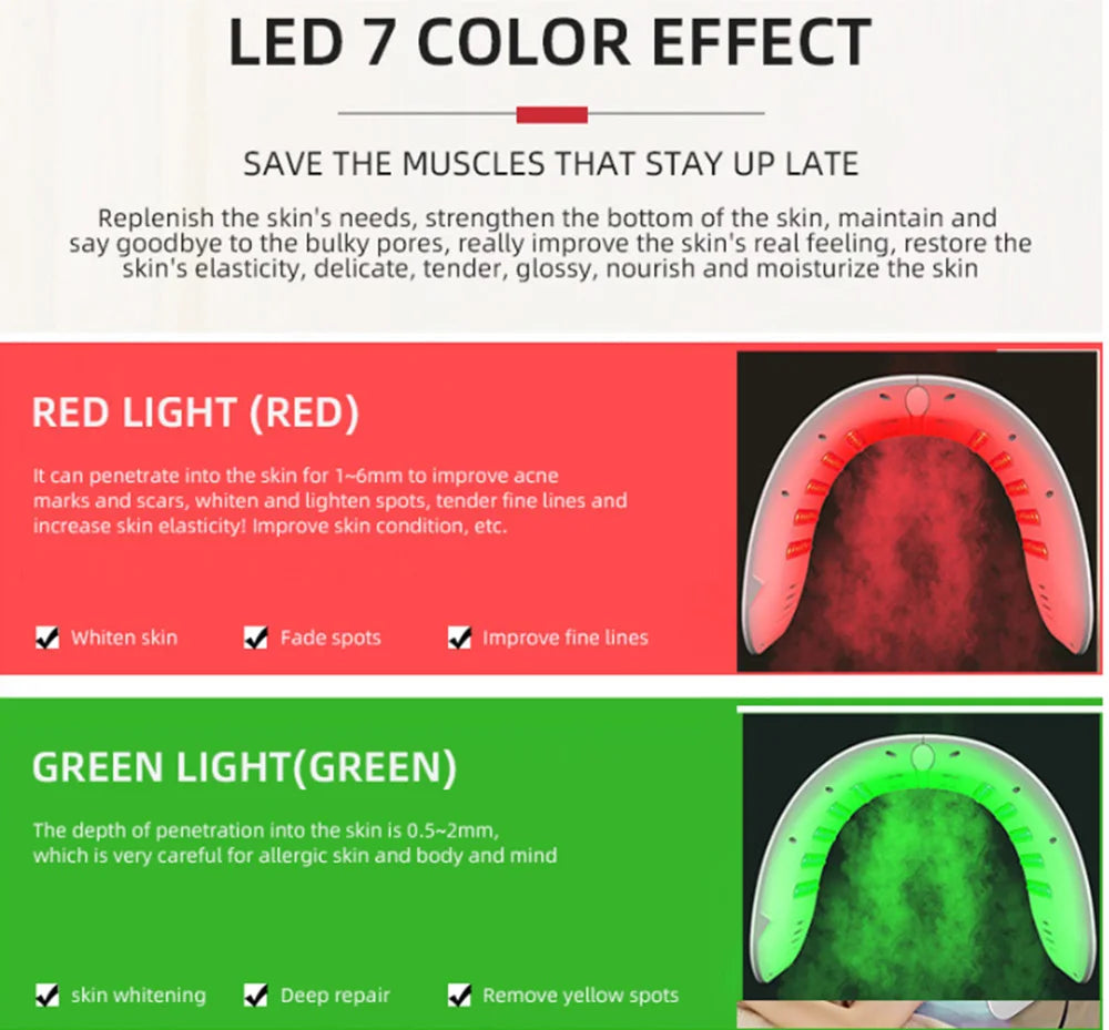 7-Color LED Facial Mask – Professional Skin Rejuvenation Therapy