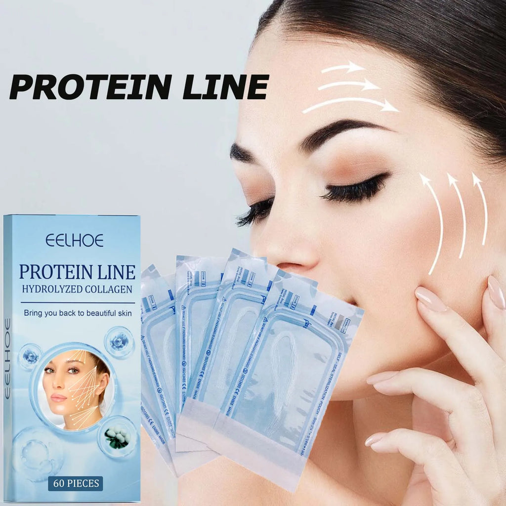 60-Piece Gold Protein Line Collagen No-Needle Facial Filler – Fade Wrinkles & Firm Skin Serum