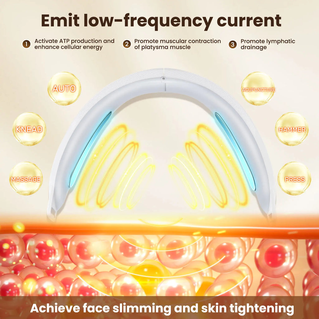 Electric Facial Lifting Device – 6 Modes, 8 Levels EMS Microcurrent Massager