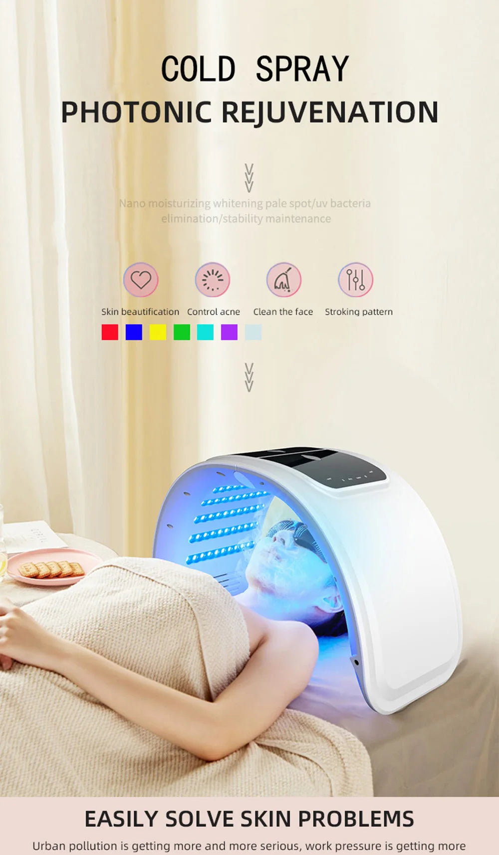 7-Color LED Facial Mask – Professional Skin Rejuvenation Therapy