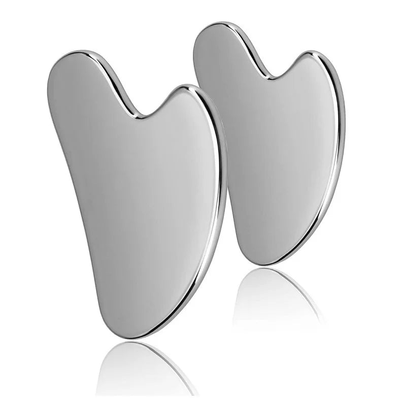 Stainless Steel Gua Sha – Facial, Neck & Body Massage Tool for Skin Care